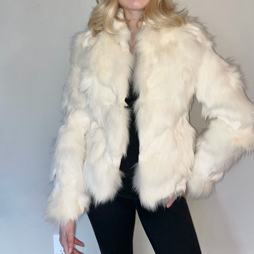 FUR COAT WHITE FOX